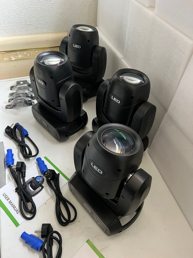 x4 CABEZAS MOVILES 150W BEAM + SPOT DJ LIGHTS