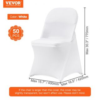 Cubiertas de Silla Plegables de Spandex Elástico, Cubierta de Silla Universal Ajustada, Fundas Protectores Removibles y Lavables, para Bodas, Vacaciones, Banquetes, Fiestas, Celebraciones, Comedor...