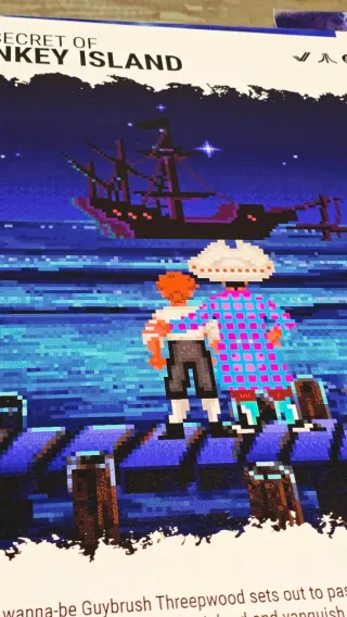 Monkey Island Pixel Art Poster PVC 70x50cm