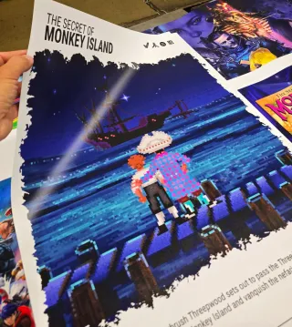 Monkey Island Pixel Art Poster PVC 70x50cm