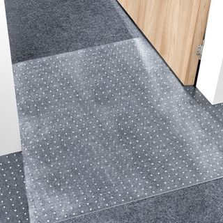 Protector de Alfombra para Mascotas, 24" x 25' Protector de Alfombra de PVC a Prueba de Rasguños para Puertas, Alfombrilla Antideslizante para Rasguños de Gato, Detener Rasguños de Alfombra de Plá...