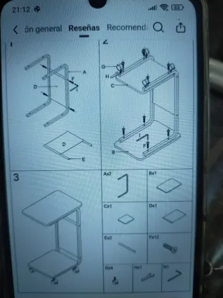 Mesita aux carrito multiusos 2 modelos A ESTRENAR