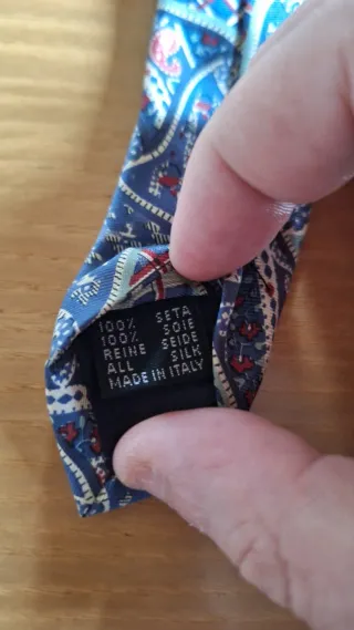 Cravatta Seta Cacharel Vintage Fantasia