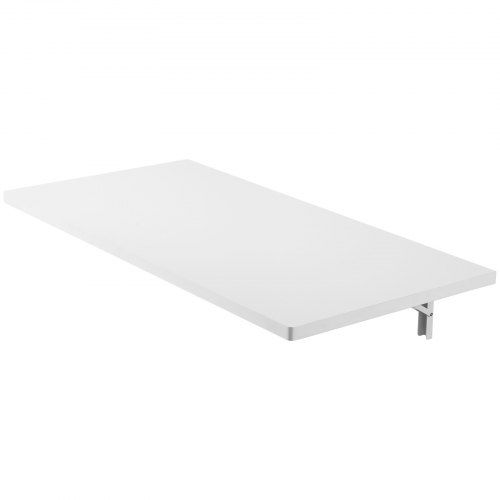 Mesa Plegable Montada en la Pared, 39.4 x 19.7 pulgadas Mesa de Montaje en la Pared, Escritorio Flotante con Soporte de Hierro, Escritorio Plegable para Espacios Pequeños, Oficina en Casa, Comedor...