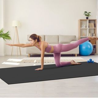 Mat de Ejercicio Antideslizante Yoga Mat Gimnasio Fitness Pilate Mat de Entrenamiento (3x1.8 m)