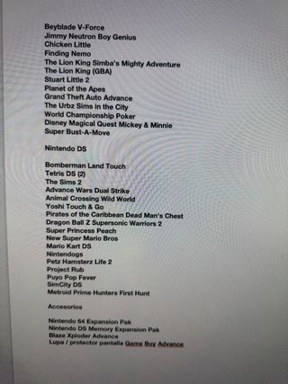 90 juegos Nintendo Game Boy, GBA, Pokémon Zelda