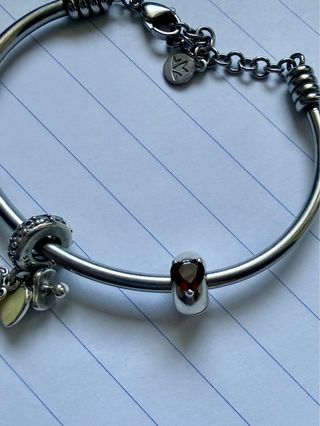 Charm Pandora Orsetto e Clip Cuore Rosso