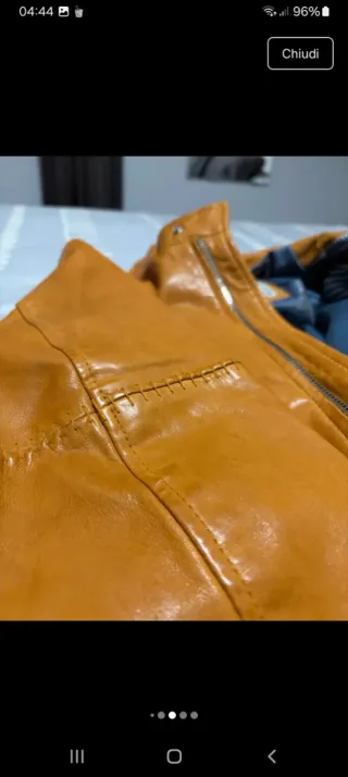 Giacca pelle uomo ZARA XL