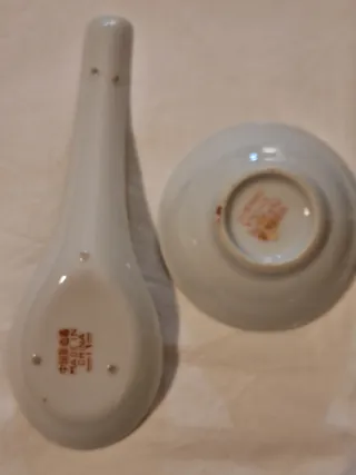 Juego miniatura sopa/té porcelana china 1970