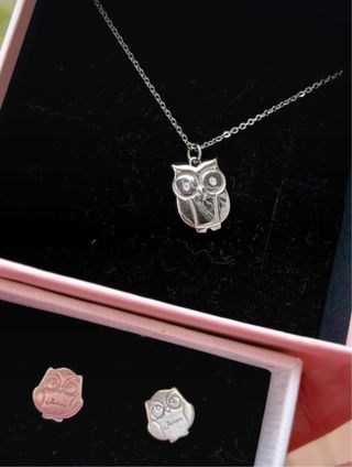 Set Collana e Orecchini Gufo