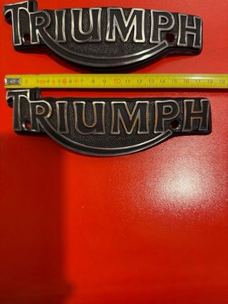 Pareja Emblemas Depósito Triumph Legend/Bonneville