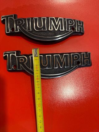 Pareja Emblemas Depósito Triumph Legend/Bonneville