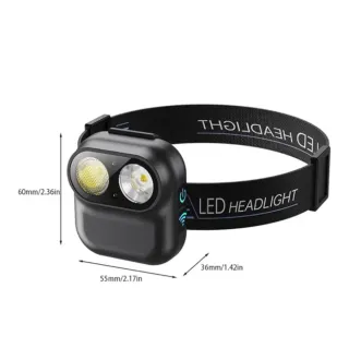 Lampada LED per pesca, escursioni, casco