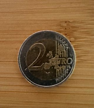 Moneda 2 euros Portugal fallo acuñación