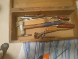 Caja de madera antigua