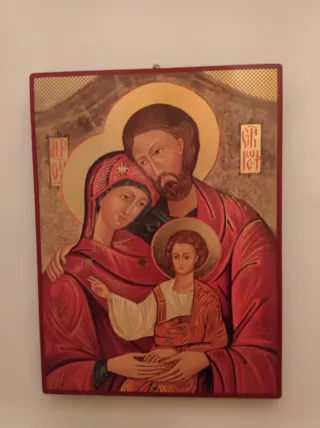 Quadro Sacra Famiglia Icona Religiosa