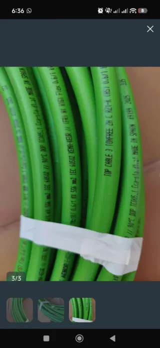 Cable libre de halógenos 5x6