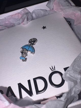 Charm Pandora azul paraguas