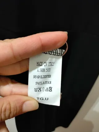 Vestito nero estivo con incrocio sulla schiena S/M