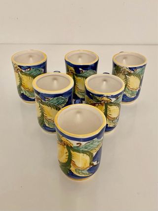 Set per liquore in ceramica italiana