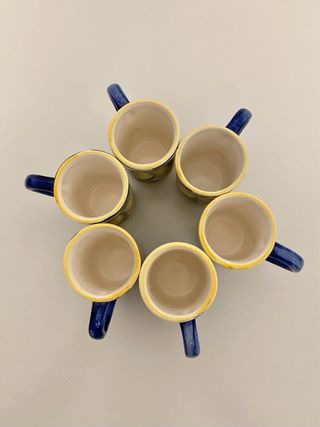 Set per liquore in ceramica italiana