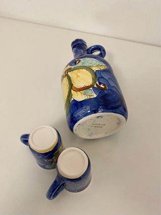 Set per liquore in ceramica italiana