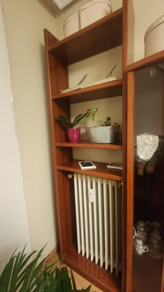 Mueble de salón modular madera.