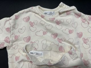 Conjunto Zara Corazones 12-18m