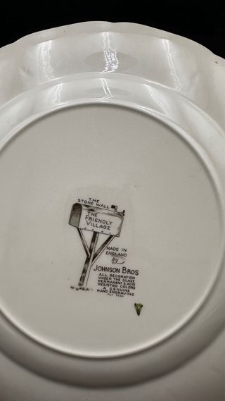 Piatto Johnson Bros Friendly Village 27cm bintage