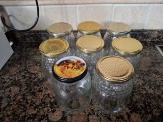 Botes de cristal para miel