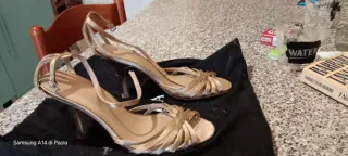 Sandali Zara donna oro n.37