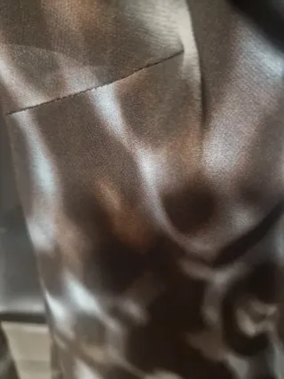 Vestido Zara gasa estampado S