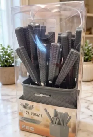 Set 24 Posate Acciaio Inox