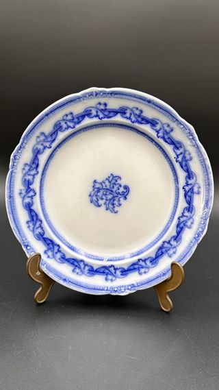 Piatto Cauldon Staffordshire Blu 23cm