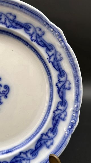 Piatto Cauldon Staffordshire Blu 23cm