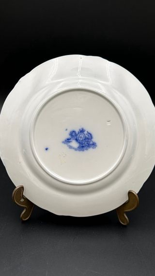 Piatto Cauldon Staffordshire Blu 23cm