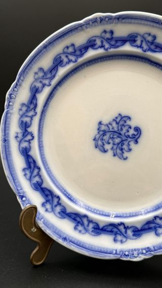 Piatto Cauldon Staffordshire Blu 23cm