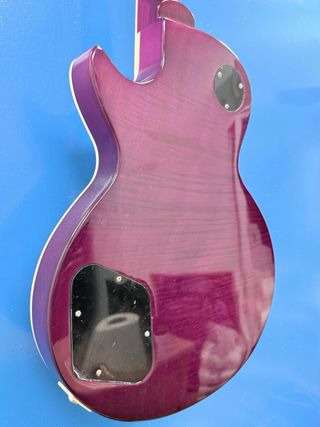 Guitarra Eléctrica Réplica Dorada y morada upgrade