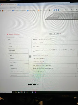 Portátil MSI Prestige 14 Playa Inox. Muy ligero.