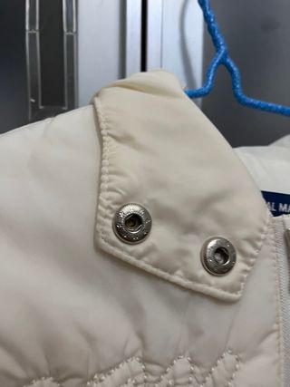 Piumino bambina imbottito color panna