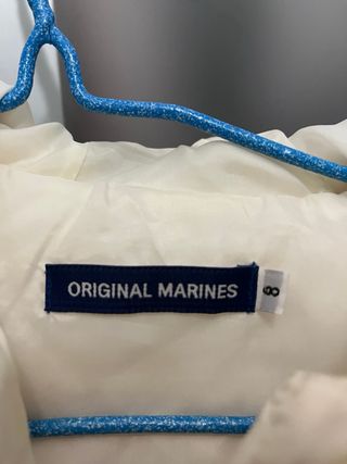 Piumino bambina imbottito color panna