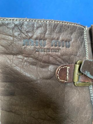 Stivali Miu Miu Marrone Tg 37