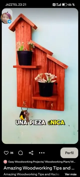 Cuelga llaves de madera con corazón