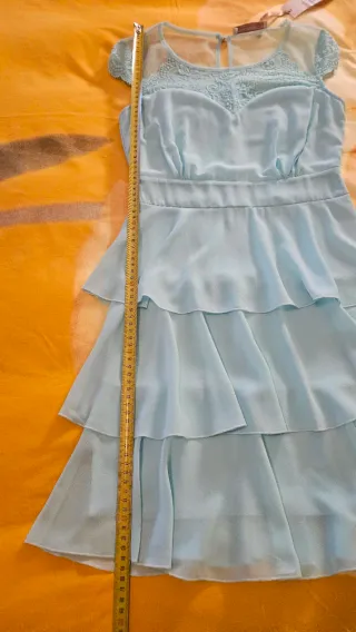 Vestito Rinascimento verde acqua marina taglia XS