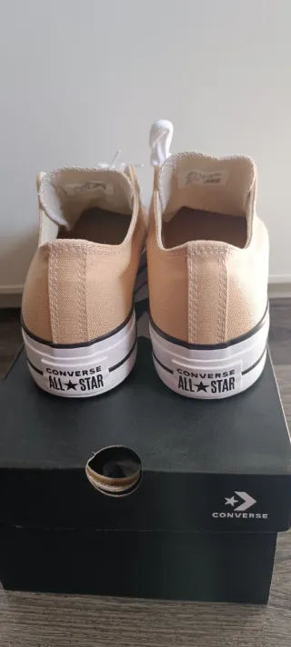 Converse Beige Plataforma