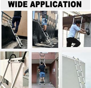 Escalera telescópica de aluminio de 6,2M