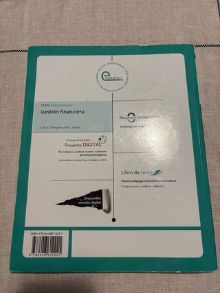 LA Gestion financiera GS. Libro alumno.