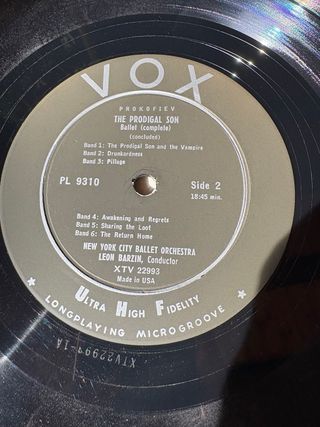 Prokofiev - The Prodigal Son - Vinile 33 giri