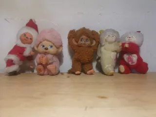 Muñecos peluche Monchichi Virkiki antiguos