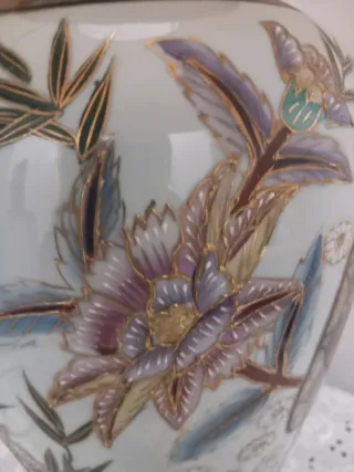 Paralume beige e marrone vintage in ceramica come.